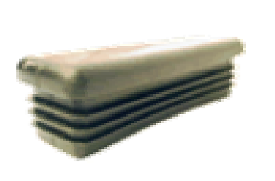 Taco interior para tubo de 60x20 mm