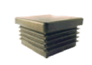 Taco para tubo cuadrado de 20x20, 25x25, 30x30 y 35x35 mm